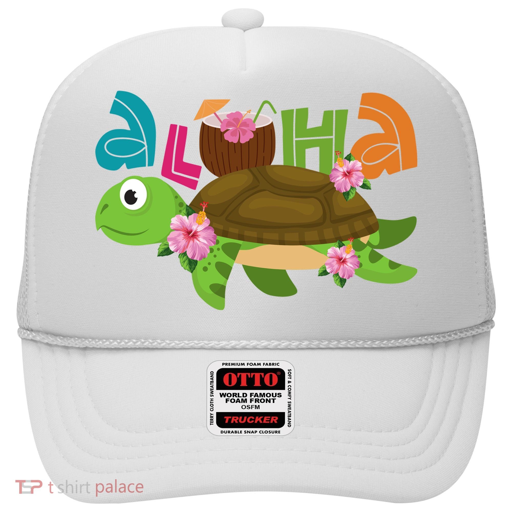 Aloha Tropical Turtle Vacation Hat