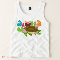 Aloha Tropical Turtle Vacation Tank Top thumb 2