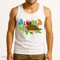 Aloha Tropical Turtle Vacation Tank Top thumb 3