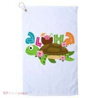 Aloha Tropical Turtle Vacation Golf Towel thumb 0