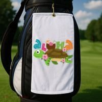 Aloha Tropical Turtle Vacation Golf Towel thumb 2