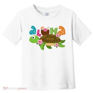 Aloha Tropical Turtle Vacation Toddler T-Shirt