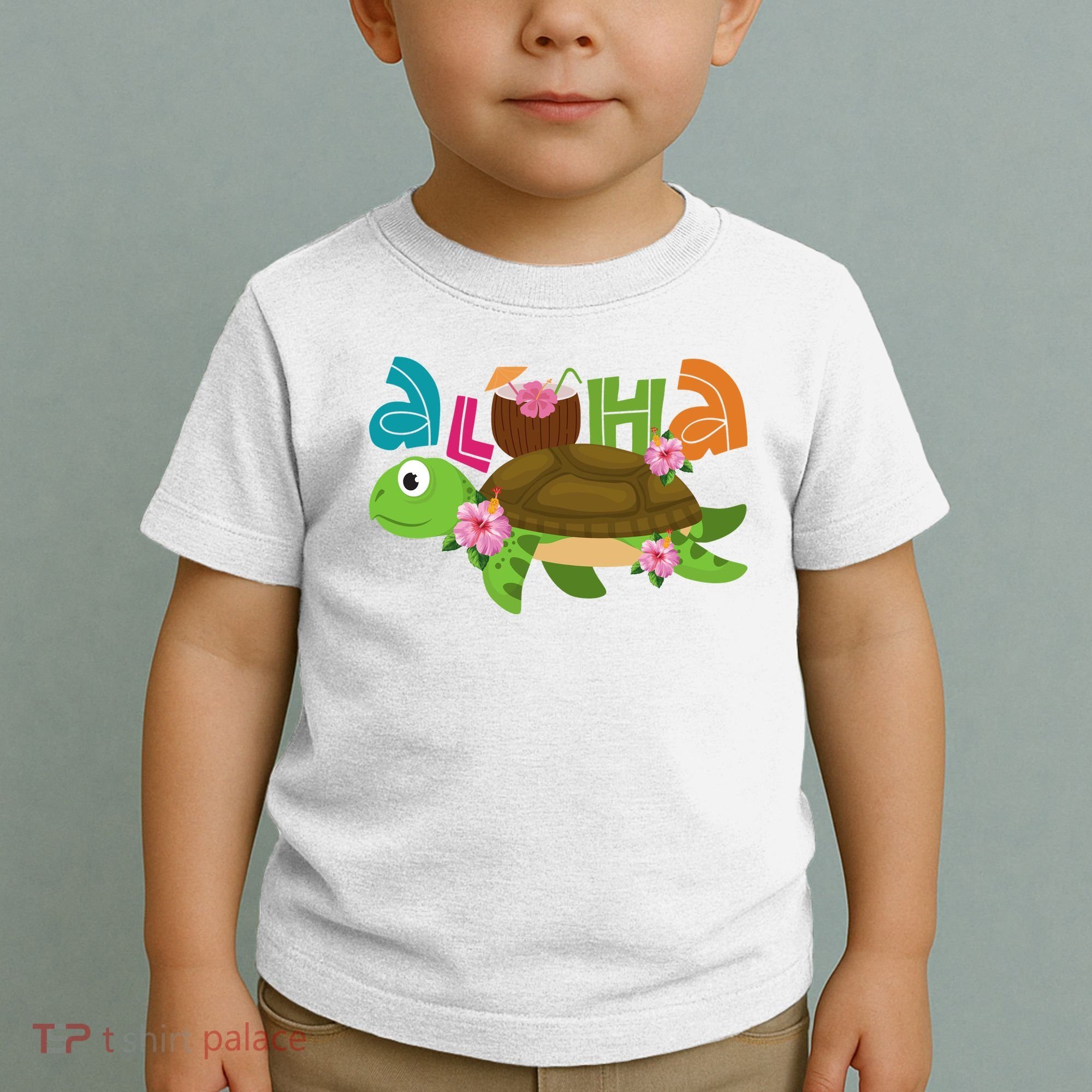 Aloha Tropical Turtle Vacation Toddler T-Shirt