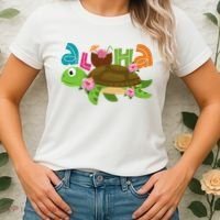 Aloha Tropical Turtle Vacation Women's T-Shirt thumb 2