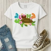 Aloha Tropical Turtle Vacation Women's T-Shirt thumb 3