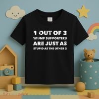 Anti Trump Trump Supporters Are Just Stupid Toddler T-Shirt thumb 3