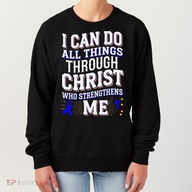 All Things Through Christ Juvenile Arthritis Awareness Women's Sweatshirt
