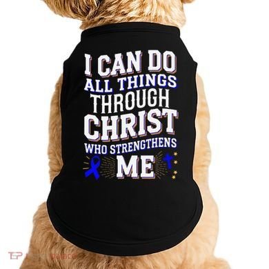 All Things Through Christ Juvenile Arthritis Awareness Doggie Tank