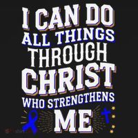 All Things Through Christ Juvenile Arthritis Awareness Doggie Tank thumb 4