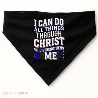 All Things Through Christ Juvenile Arthritis Awareness USA-Made Doggie Bandana