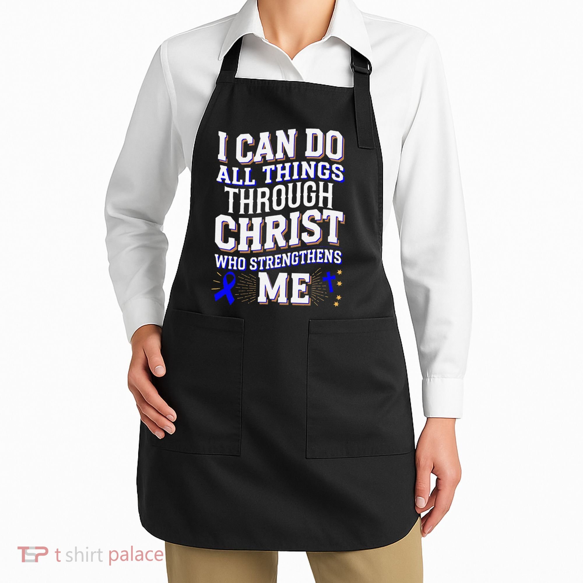 All Things Through Christ Juvenile Arthritis Awareness Apron