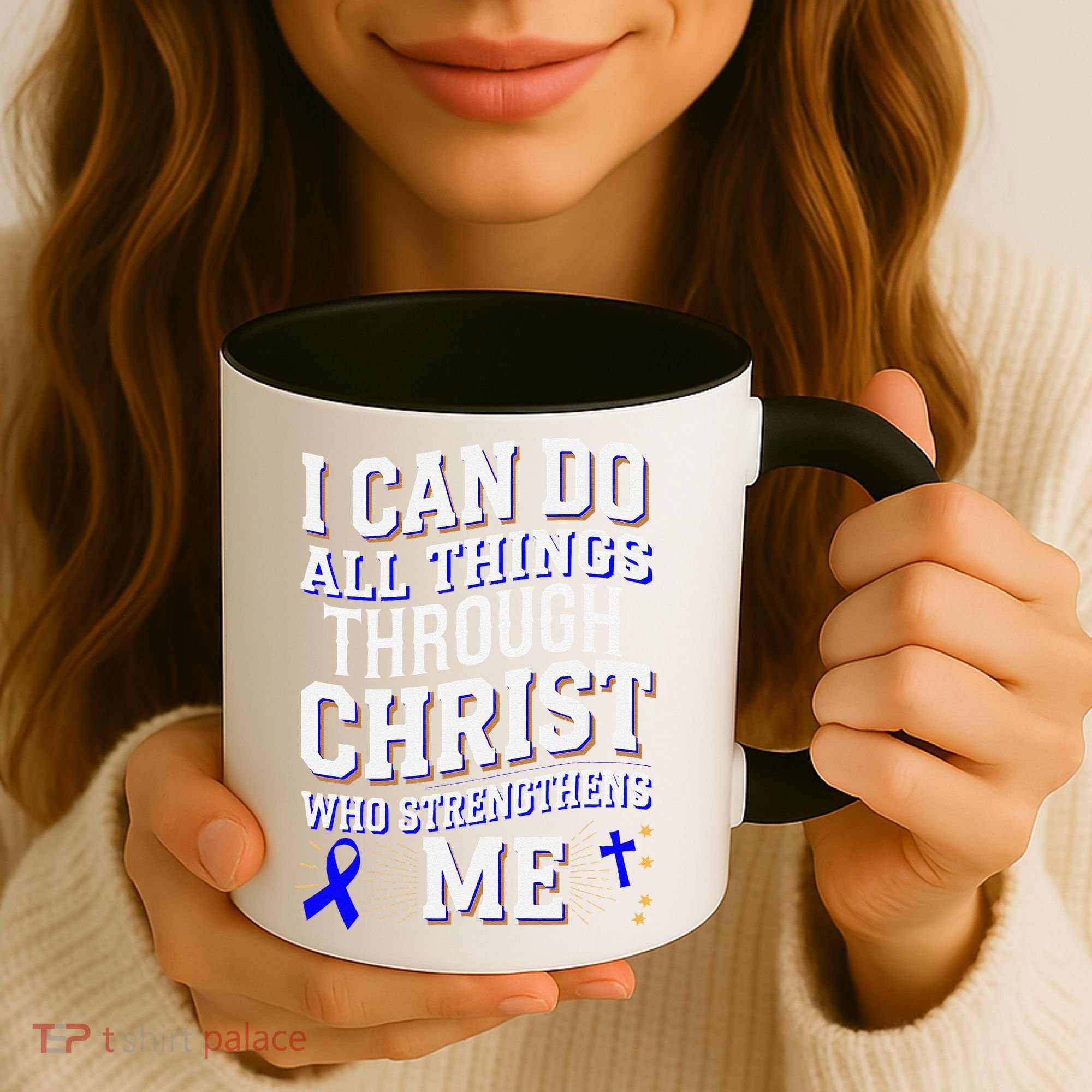 All Things Through Christ Juvenile Arthritis Awareness Coffee Mug
