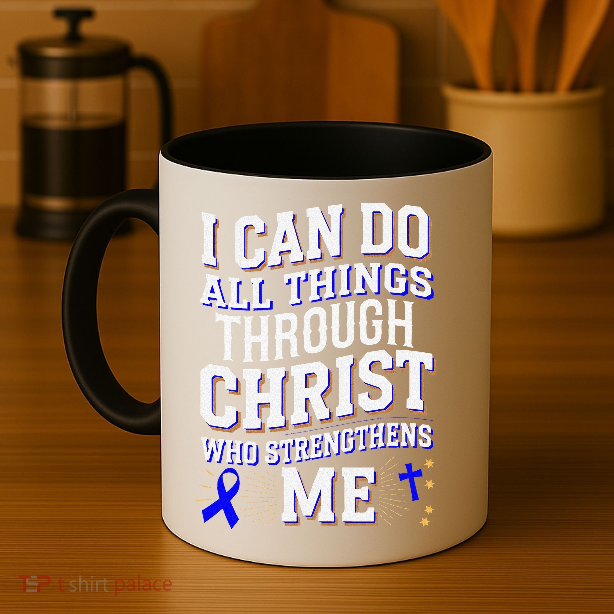All Things Through Christ Juvenile Arthritis Awareness Coffee Mug