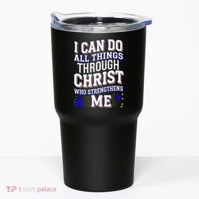 All Things Through Christ Juvenile Arthritis Awareness Tumbler