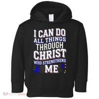 All Things Through Christ Juvenile Arthritis Awareness Toddler Hoodie thumb 0