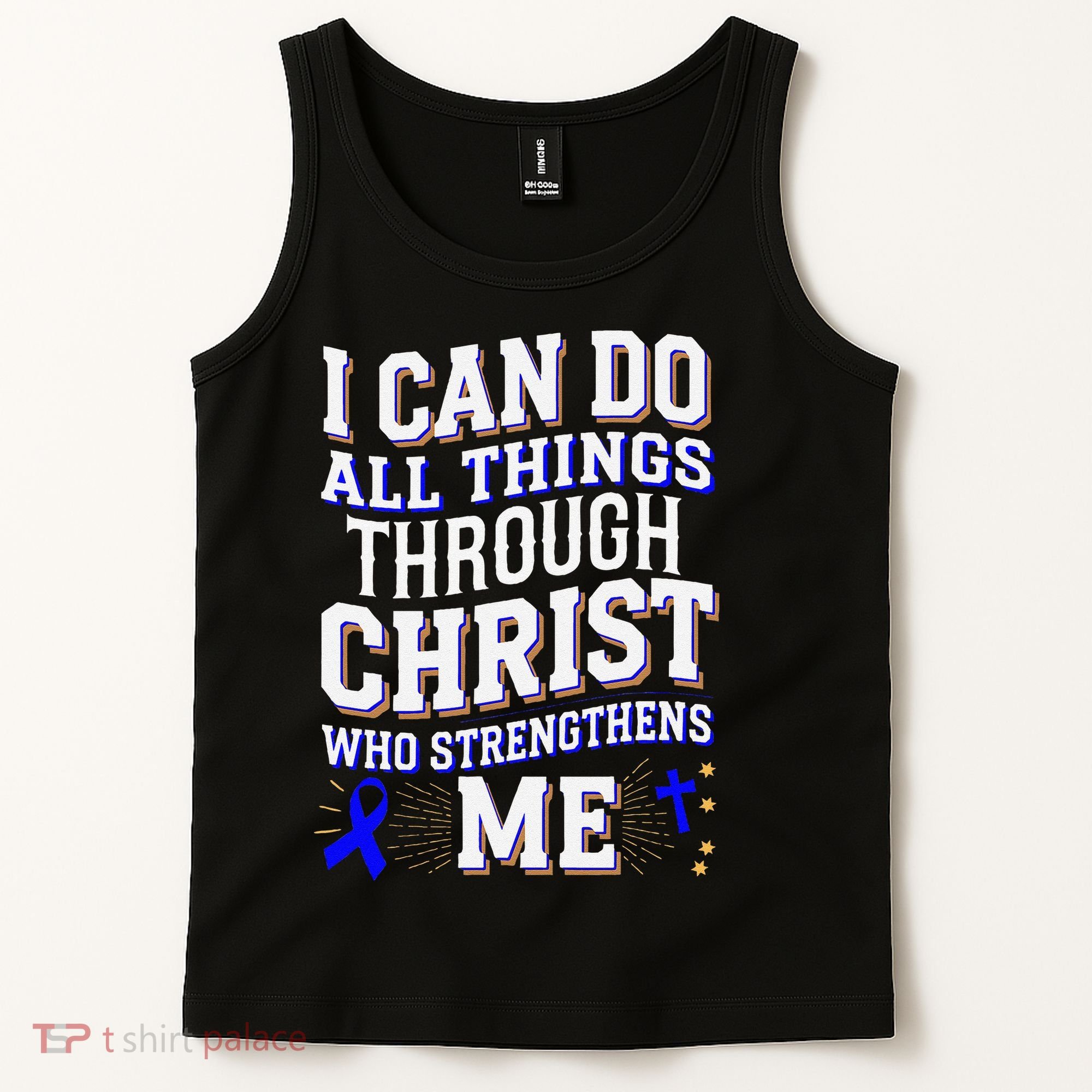 All Things Through Christ Juvenile Arthritis Awareness Tank Top