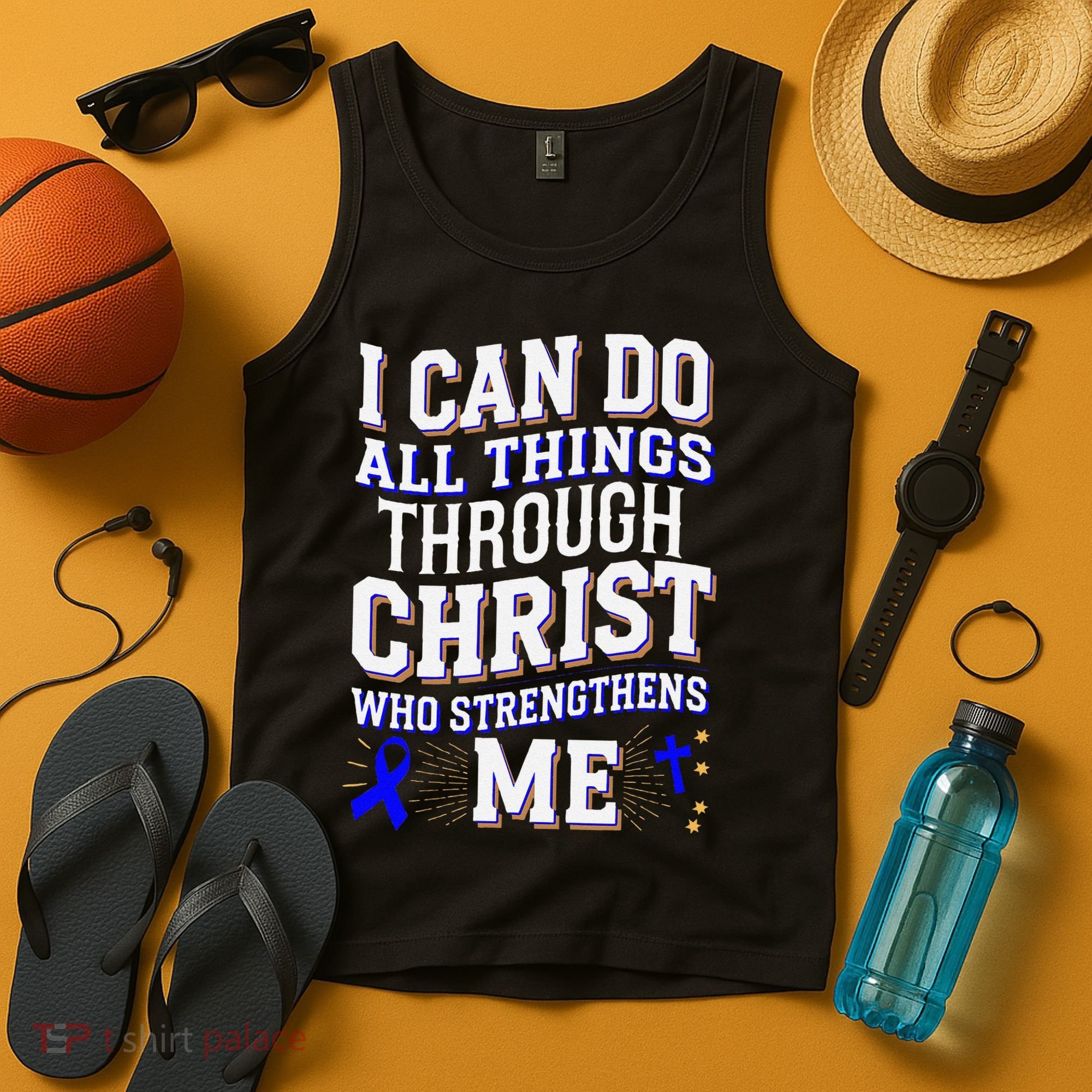 All Things Through Christ Juvenile Arthritis Awareness Tank Top