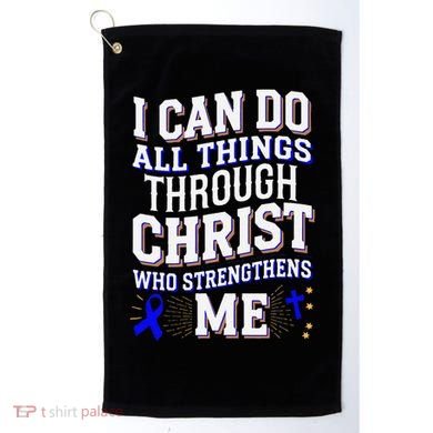 All Things Through Christ Juvenile Arthritis Awareness Golf Towel