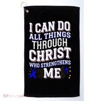 All Things Through Christ Juvenile Arthritis Awareness Golf Towel thumb 0