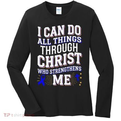 All Things Through Christ Juvenile Arthritis Awareness Women's Long Sleeve Shirt