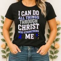 All Things Through Christ Juvenile Arthritis Awareness Women's T-Shirt thumb 2