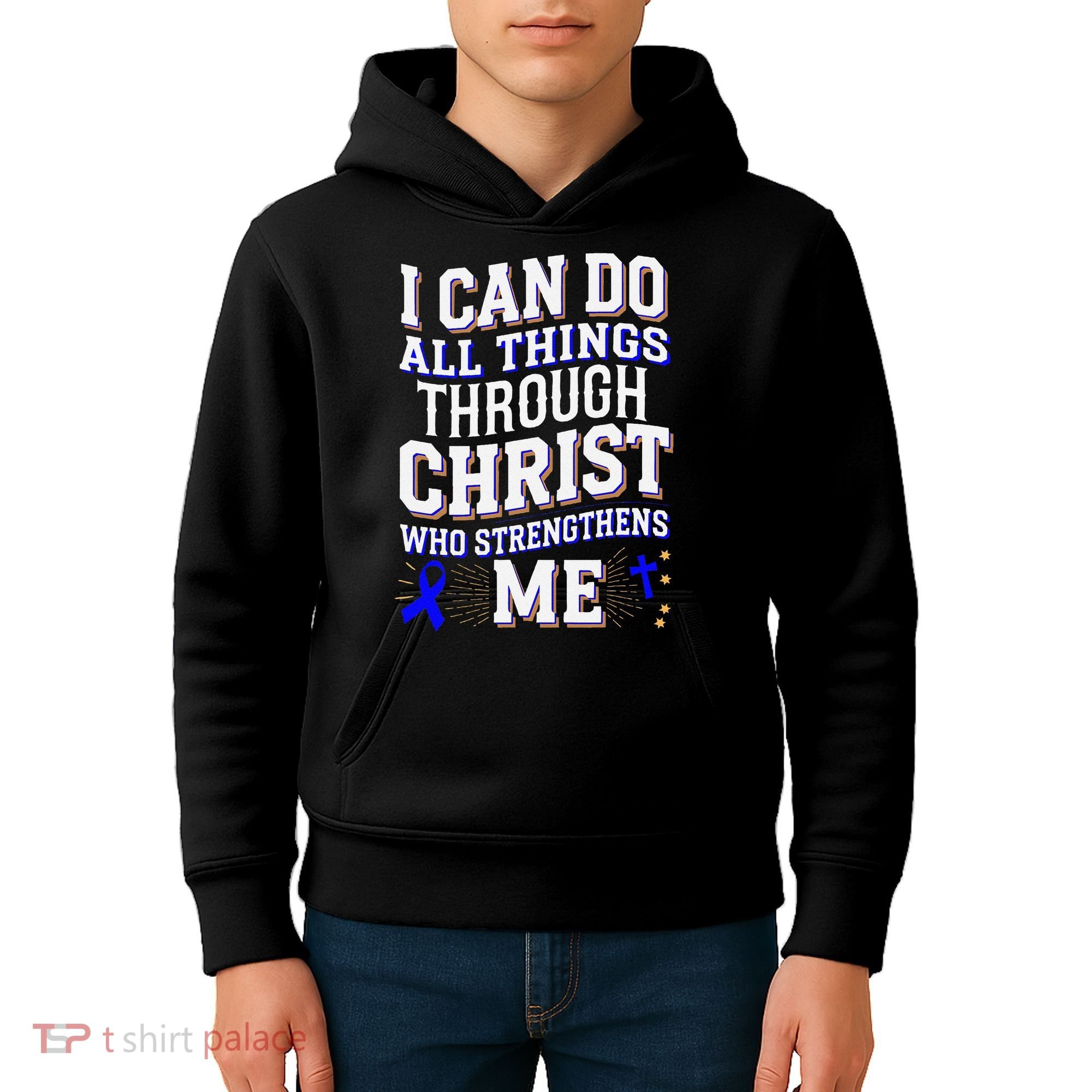 All Things Through Christ Juvenile Arthritis Awareness Kids Hoodie
