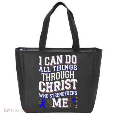 All Things Through Christ Juvenile Arthritis Awareness Tote Bag