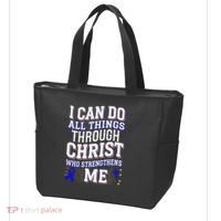 All Things Through Christ Juvenile Arthritis Awareness Tote Bag thumb 3