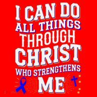 All Things Through Christ Juvenile Arthritis Awareness Santa Hat thumb 1