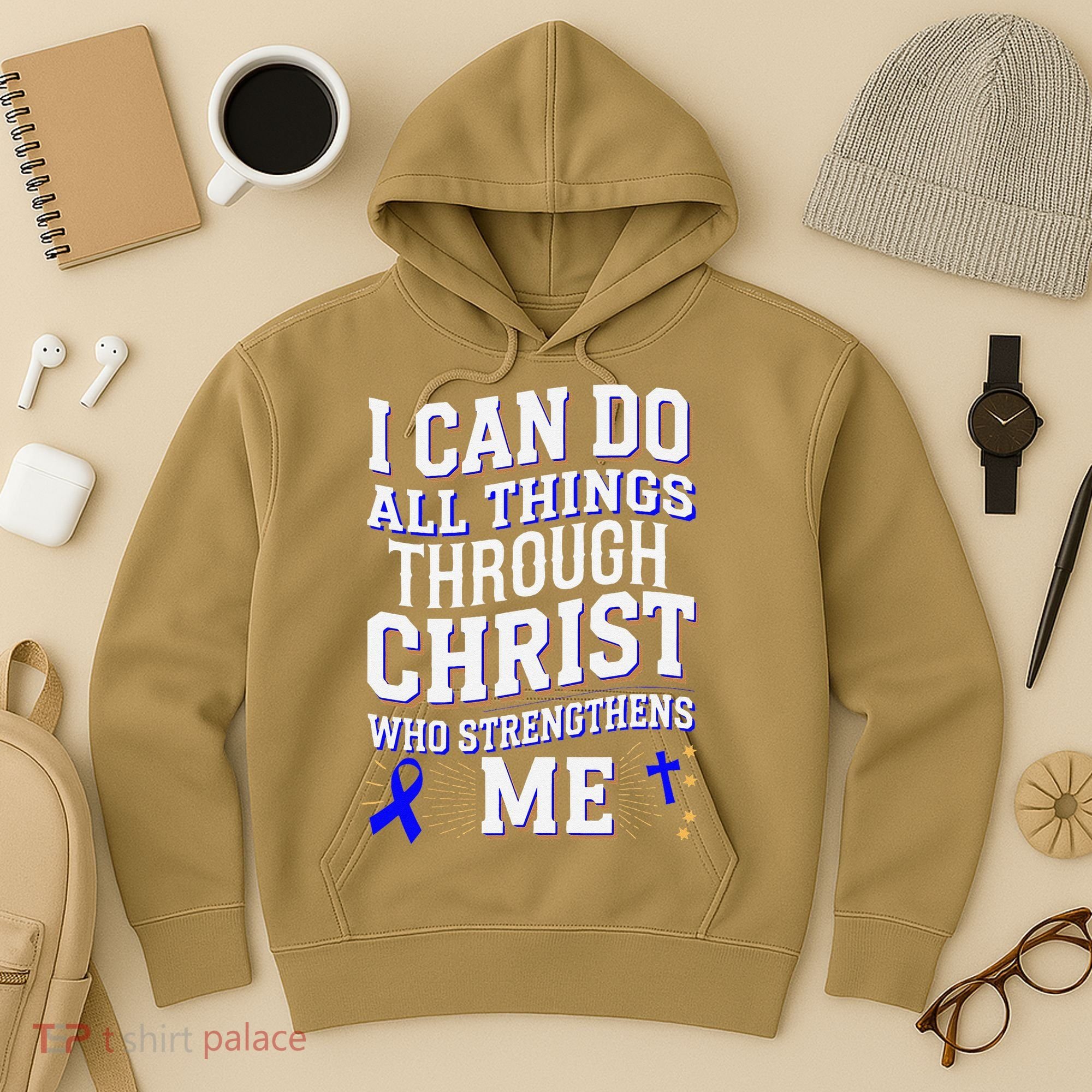 All Things Through Christ Juvenile Arthritis Awareness Hoodie