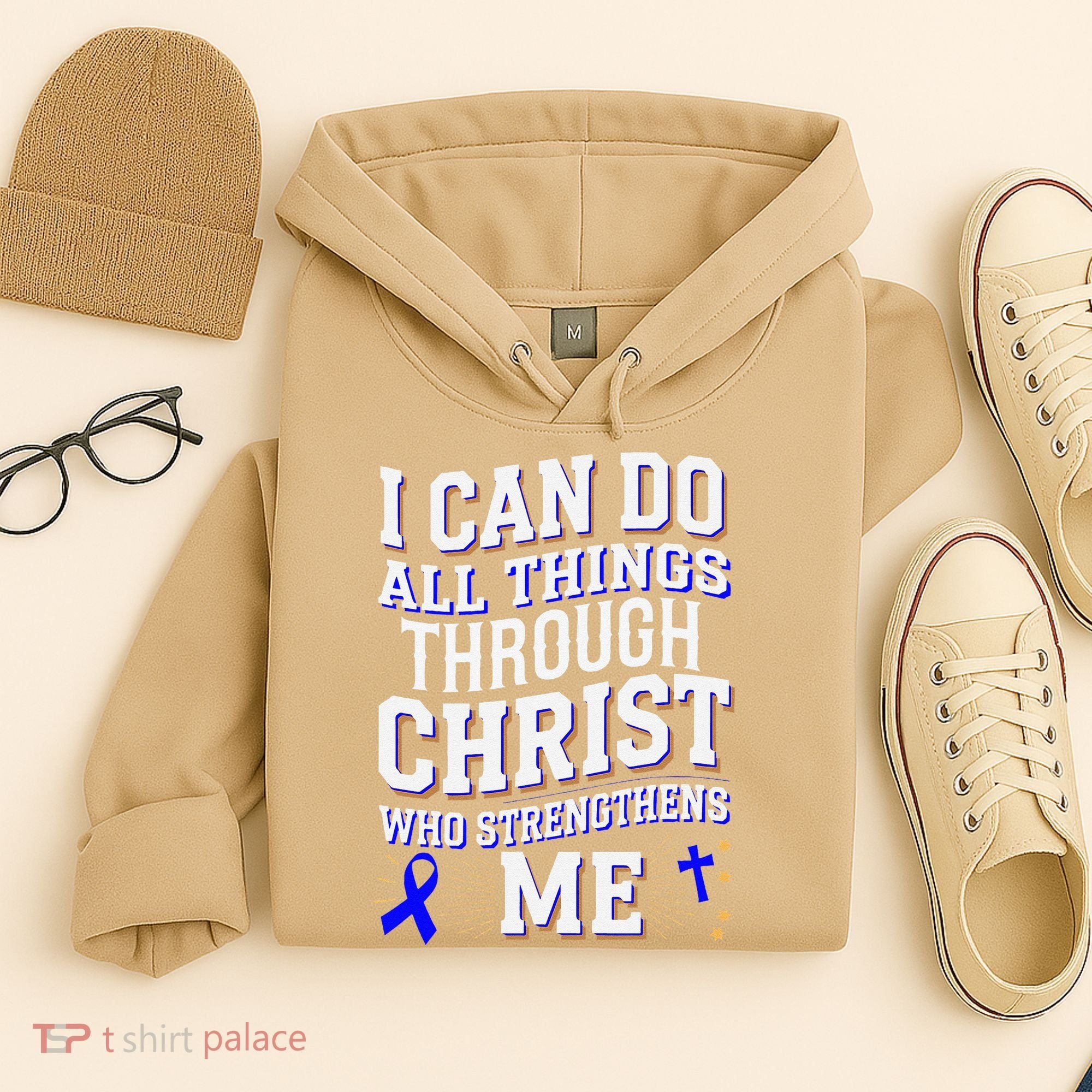 All Things Through Christ Juvenile Arthritis Awareness Hoodie