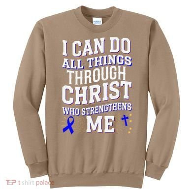 All Things Through Christ Juvenile Arthritis Awareness Sweatshirt