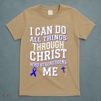 All Things Through Christ Juvenile Arthritis Awareness T-Shirt thumb 5