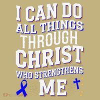 All Things Through Christ Juvenile Arthritis Awareness Button thumb 1