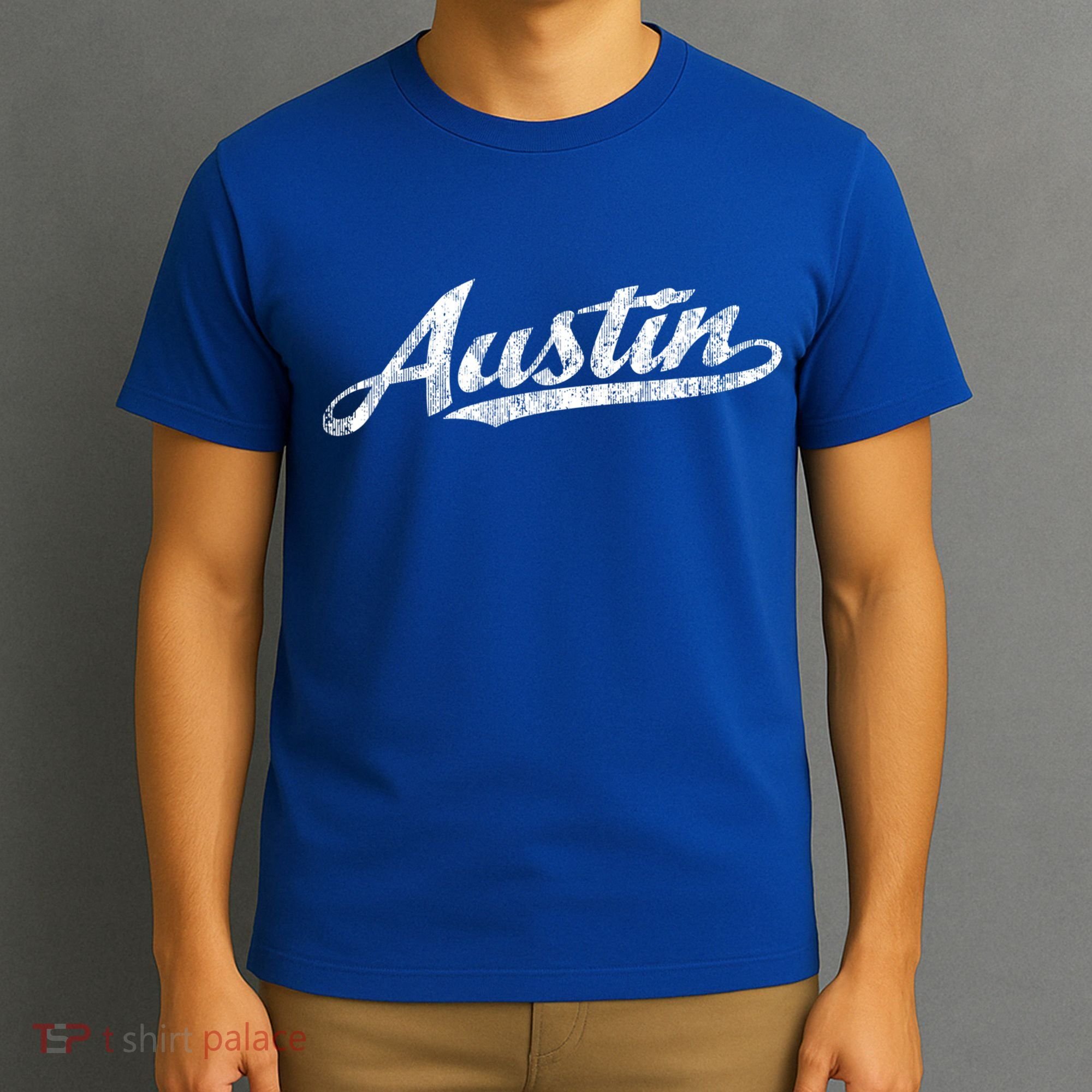 Austin Texas Tx Cute Gift Vintage Sports Script Retro Gift Tee T-Shirt