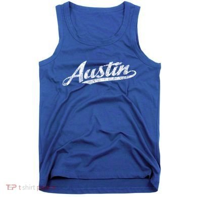 Austin Texas Tx Cute Gift Vintage Sports Script Retro Gift Tee Tank Top