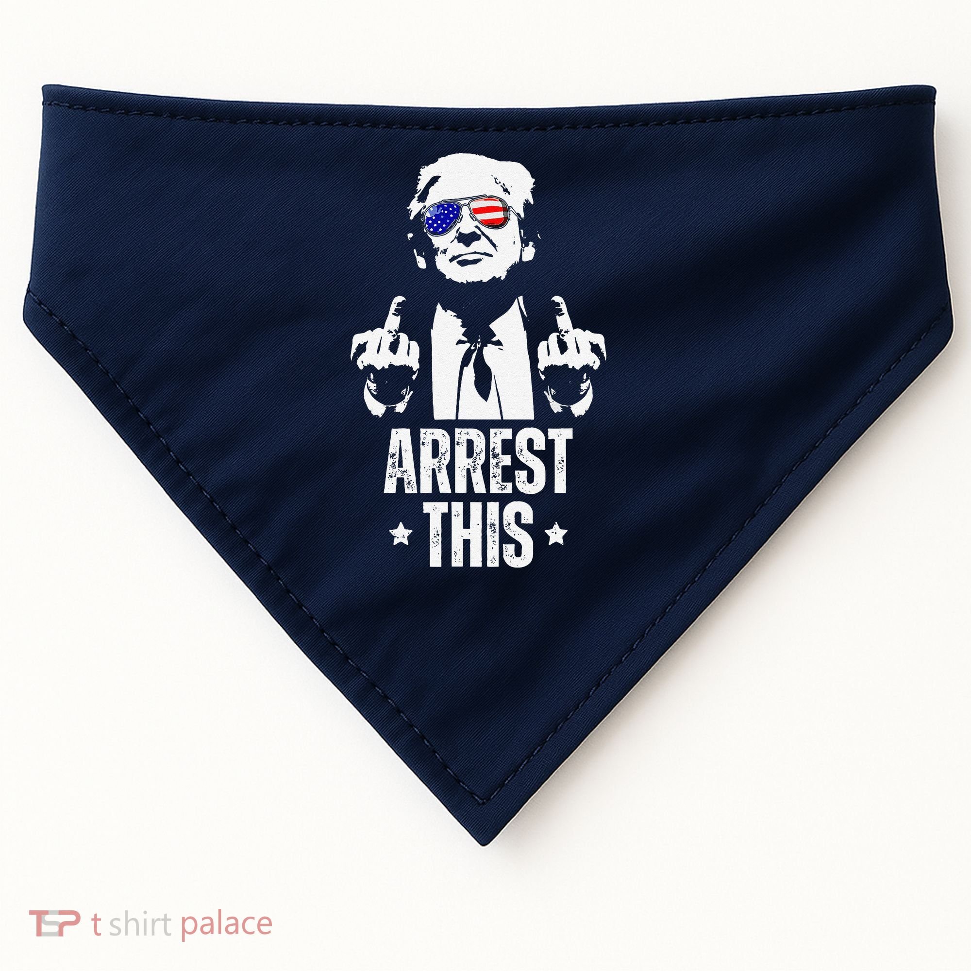 Arrest This Trump Fingers Pro Trump USA-Made Doggie Bandana