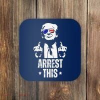 Arrest This Trump Fingers Pro Trump Coaster thumb 0
