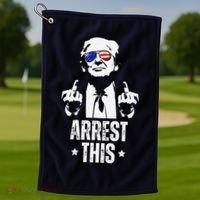 Arrest This Trump Fingers Pro Trump Golf Towel thumb 1