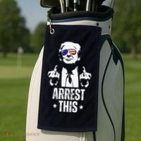 Arrest This Trump Fingers Pro Trump Golf Towel thumb 2
