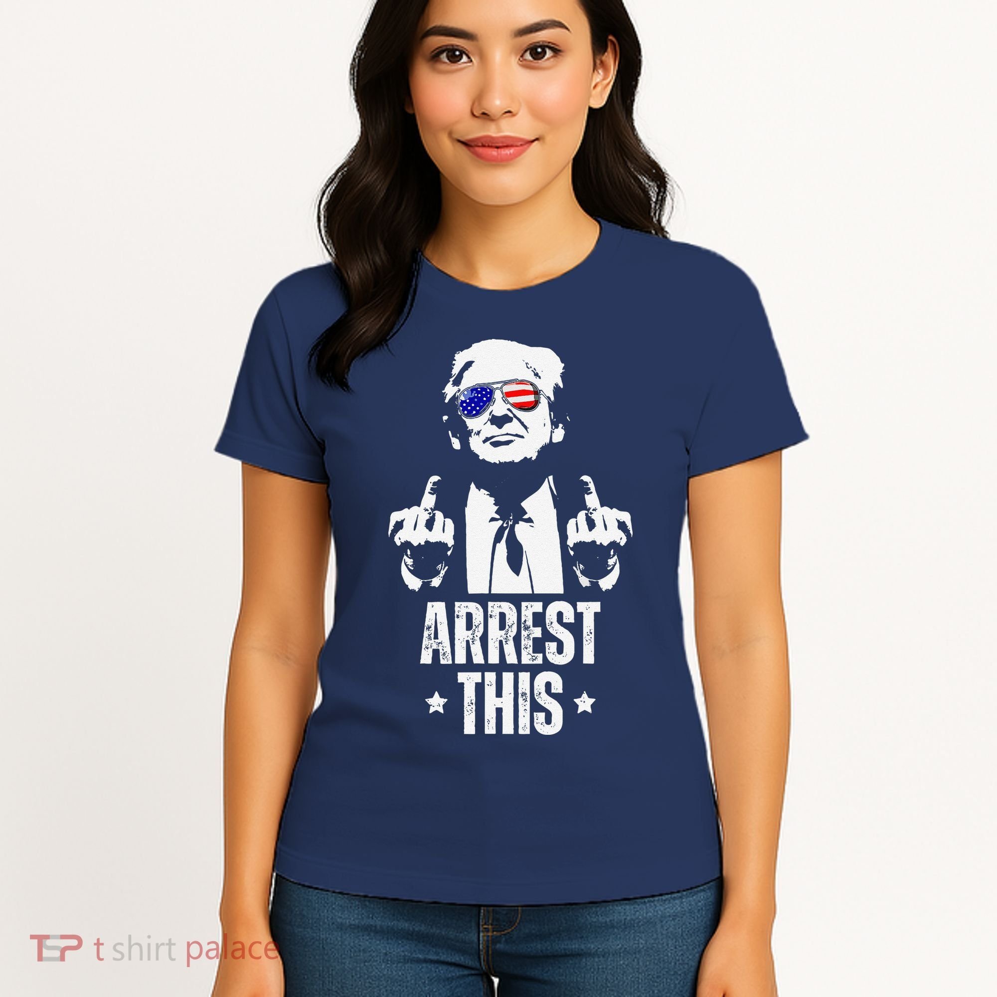 Arrest This Trump Fingers Pro Trump Women's T-Shirt