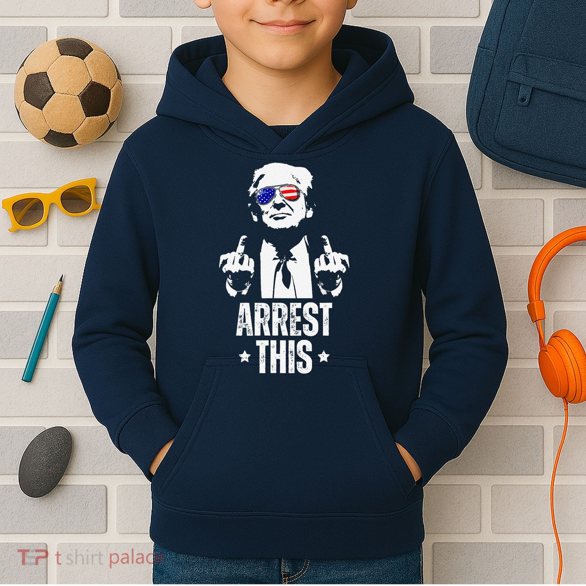 Arrest This Trump Fingers Pro Trump Kids Hoodie