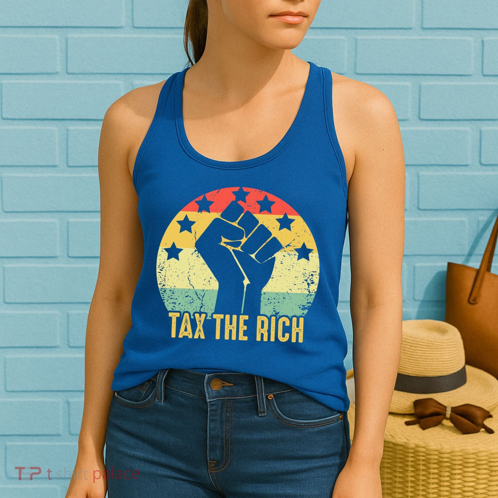 Aoc Tax The Rich Anti Capitalist Political Women's Tank Top
