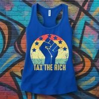 Aoc Tax The Rich Anti Capitalist Political Women's Tank Top thumb 3