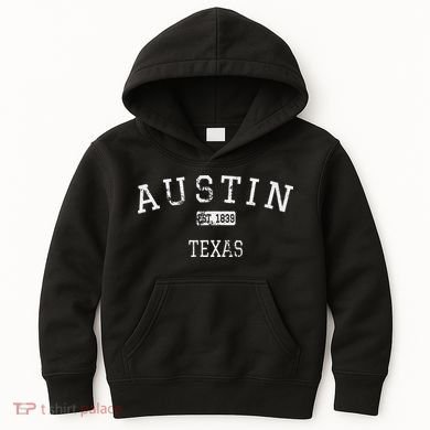 Austin Texas TX Vintage Kids Hoodie