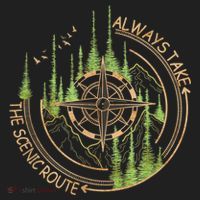 Always Take The Scenic Route Camping Travel Adventure Women's Sweatshirt thumb 2