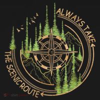 Always Take The Scenic Route Camping Travel Adventure Women's Hoodie thumb 2