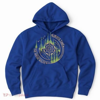 Always Take The Scenic Route Camping Travel Adventure Hoodie