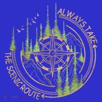 Always Take The Scenic Route Camping Travel Adventure Sweatshirt thumb 3