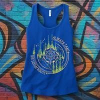 Always Take The Scenic Route Camping Travel Adventure Women's Tank Top thumb 3